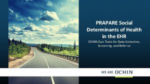 PRAPARE Social Determinants of Health in the EHR