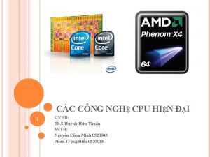 CC CNG NGH CPU HIN I 1 GVHD