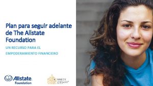 Plan para seguir adelante de The Allstate Foundation