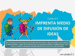 CLASE N 5 IMPRENTA MEDIO DE DIFUSIN DE