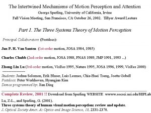 The Intertwined Mechanisms of Motion Perception and Attention