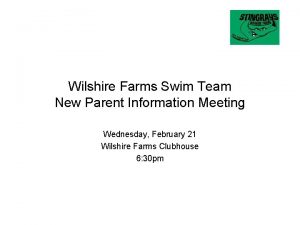 Wilshire farms swim team