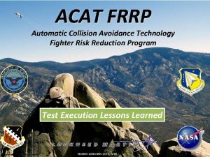 ACAT FRRP Automatic Collision Avoidance Technology Fighter Risk