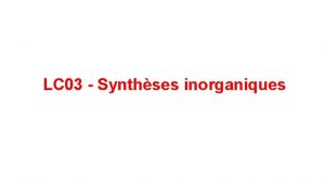 LC 03 Synthses inorganiques EDTA ligand hexadente Exemples