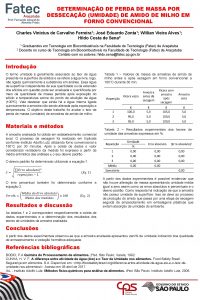 DETERMINAO DE PERDA DE MASSA POR DESSECAO UMIDADE