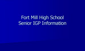 Fort mill high school transcripts