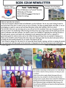 SCOIL COLM NEWSLETTER Volume 2 Issue 2 November