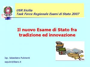 USR Sicilia Task Force Regionale Esami di Stato