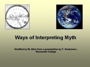 Ways of Interpreting Myth Modified by RL Elias