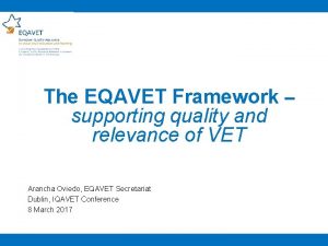 Eqavet framework