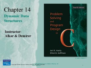 Chapter 14 Dynamic Data Structures Instructor Alkar Demirer Chapter 14 Dynamic Data Structures Instructor Alkar Demirer