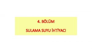 4 BLM SULAMA SUYU HTYACI YAI SULAMA SUYU