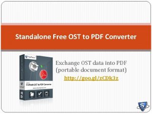Export ost to pdf