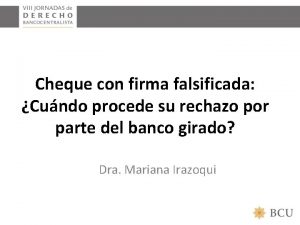 Causales de rechazo de cheques