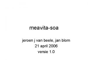 meavitasoa jeroen j van beele jan blom 21