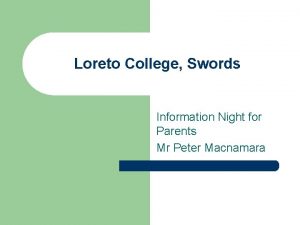 Loreto swords
