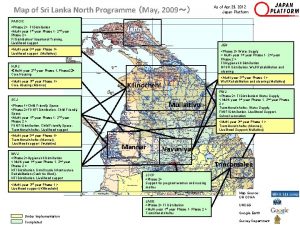 Map of Sri Lanka North Programme May 2009