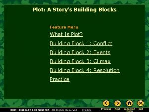 Plot A Storys Building Blocks Feature Menu What