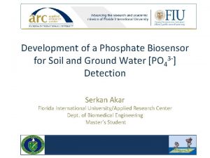 Development of a Phosphate Biosensor for Soil and