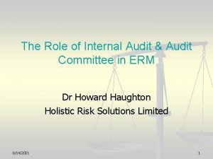 The Role of Internal Audit Audit Committee in