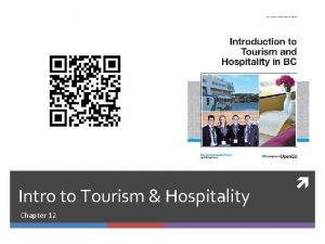 Intro to Tourism Hospitality Chapter 12 Copyright Introduction