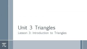 Lesson 3 triangles answers