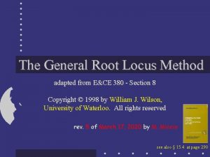 Root locus plotter