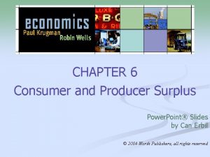 CHAPTER 6 Consumer and Producer Surplus Power Point