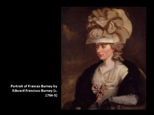 Portrait of Frances Burney by Edward Francisco Burney