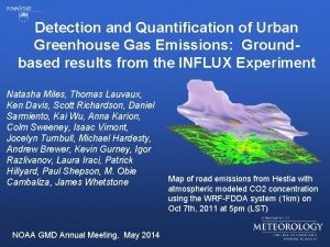 Detection and Quantification of Urban Greenhouse Gas Emissions