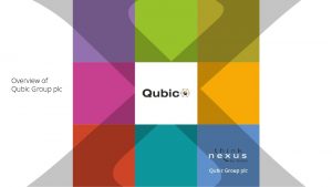 Overview of Qubic Group plc Brief company overview