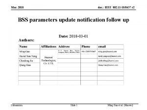 Mar 2018 doc IEEE 802 11 180437 r