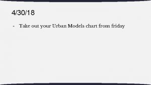 Urban realms model