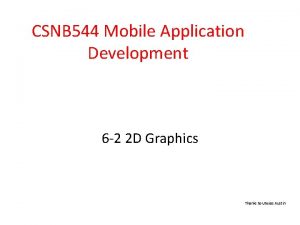CSNB 544 Mobile Application Development 6 2 2