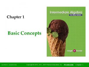Chapter 1 Basic Concepts Copyright 2015 2011 2007