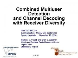 Combined Multiuser Detection and Channel Decoding with Receiver