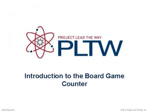 Introduction to the Board Game Counter Digital Electronics