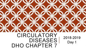 CIRCULATORY DISEASES DHO CHAPTER 7 2018 2019 Day