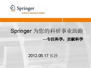 Springer 4 Springer 1842170 Founded Breite Strae Today