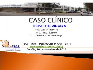 HEPATITE VIRUS A Ana Esther Mortera Ana Paula