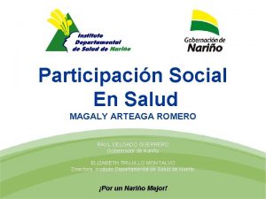 Participacin Social En Salud MAGALY ARTEAGA ROMERO RAUL