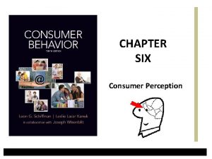 CHAPTER SIX Consumer Perception Learning Objectives 1 To
