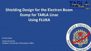 Shielding Design for the Electron Beam Dump for