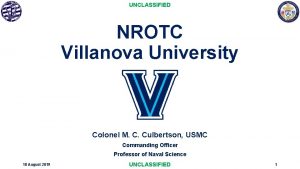 Villanova nrotc