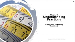 Chapter 10 Understanding Fractions Comparing Ordering Fractions 2020