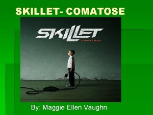 SKILLET COMATOSE By Maggie Ellen Vaughn BACKGROUND INFO