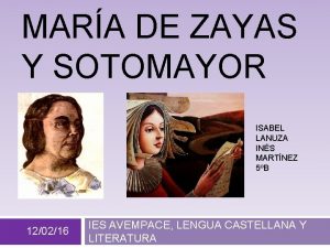 María de zayas biografía