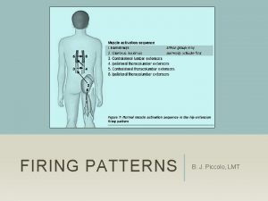 FIRING PATTERNS B J Piccolo LMT FIRING PATTERN