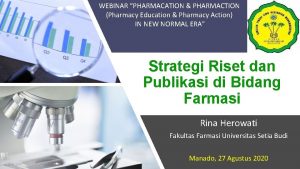 WEBINAR PHARMACATION PHARMACTION Pharmacy Education Pharmacy Action IN