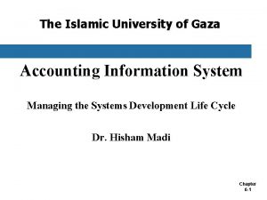 The Islamic University of Gaza Accounting Information System